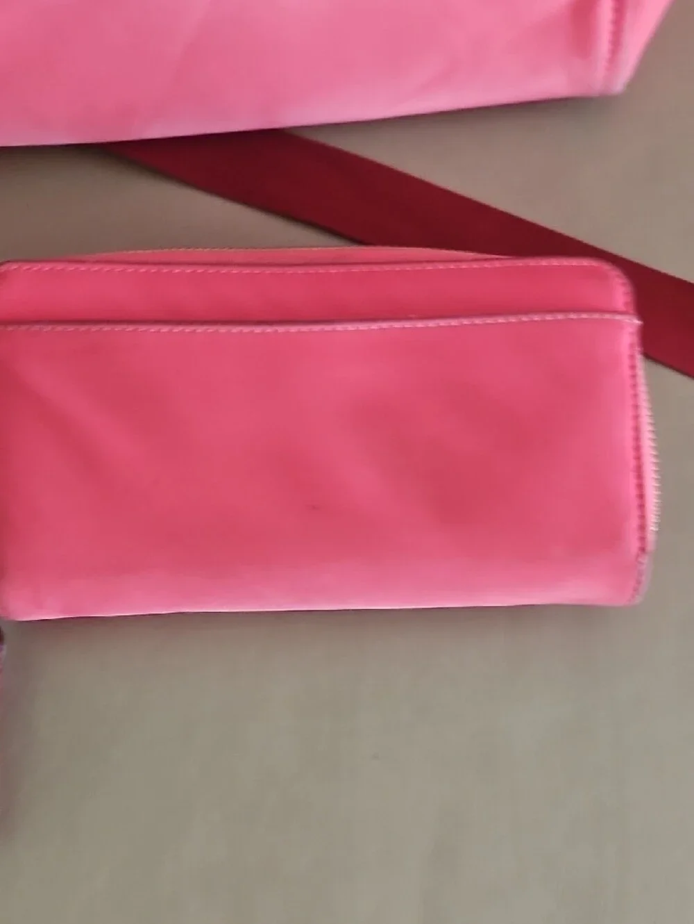 kate spade Pink Two-Tone Tote with Crossbody Strap And Matching Wallet - Picture 8 of 12